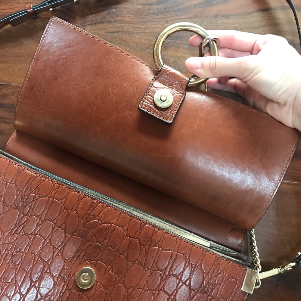 🛑 SOLD🛑 Chloe Medium Faye RARE embossed croc bag - Picture 3 of 8